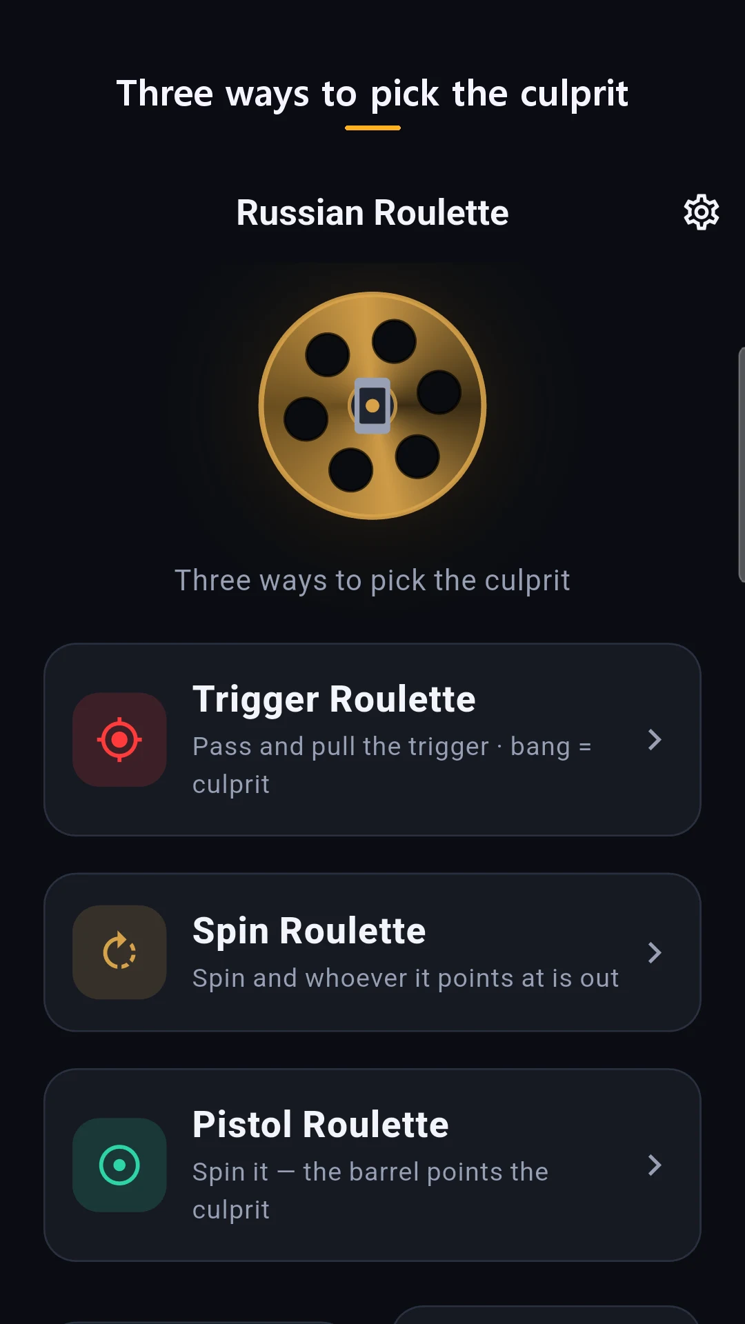 Russian Roulette - Party Game screenshot